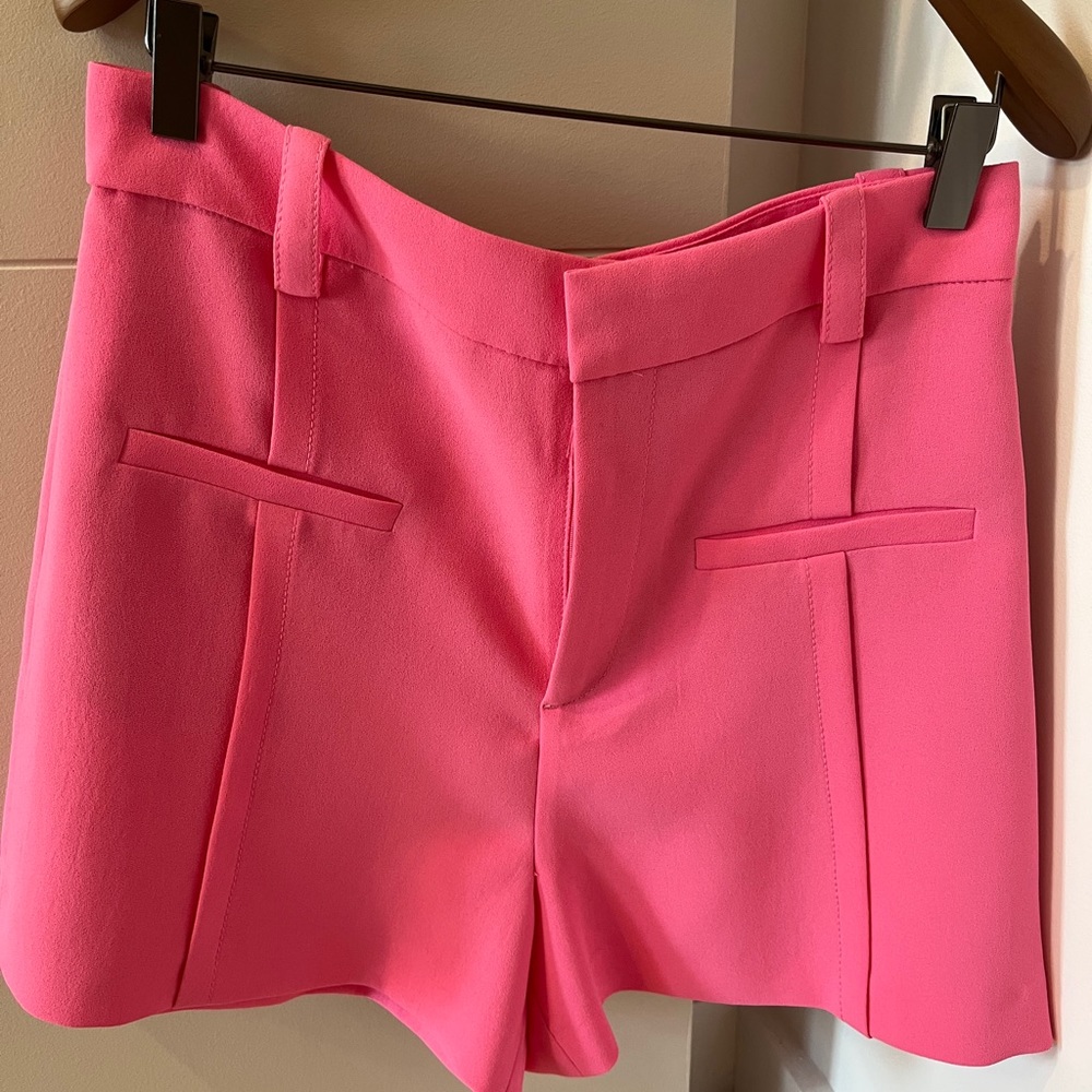 Pink Zara high-waisted shorts size M